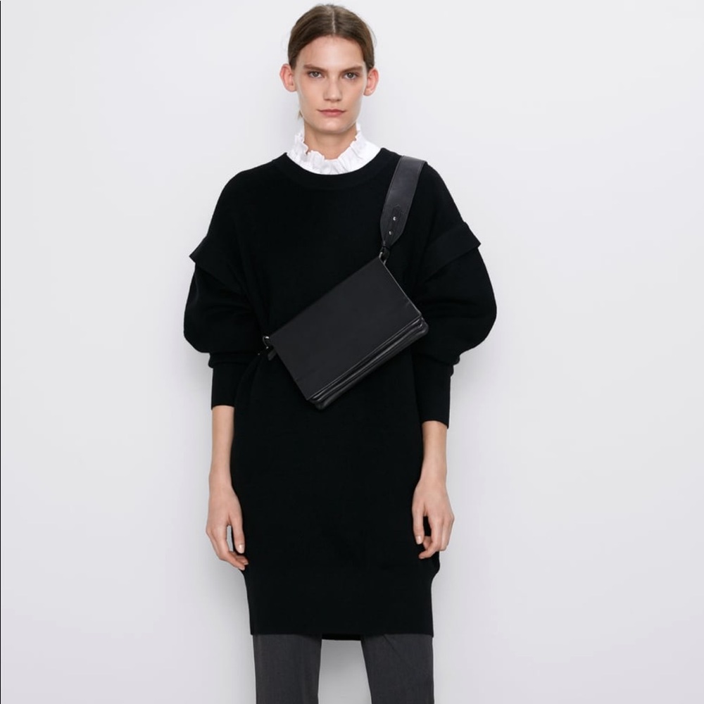 Zara Wool Blend Oversized Dress